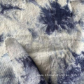 Soft Tie Dye Jacquard Printing Linen Tencil Fabric